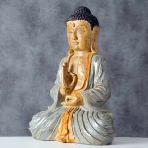 Dekofigur Buddha „Beluga“, outdoorgeeignet, 35x20x50cm, von Boltze 8