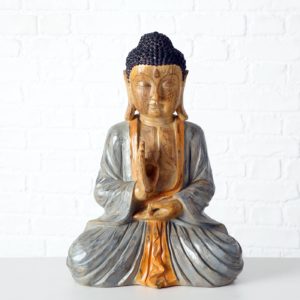 Dekofigur Buddha „Beluga“, outdoorgeeignet, 35x20x50cm, von Boltze 11