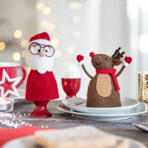 Eierwärmer Santa mit Brille