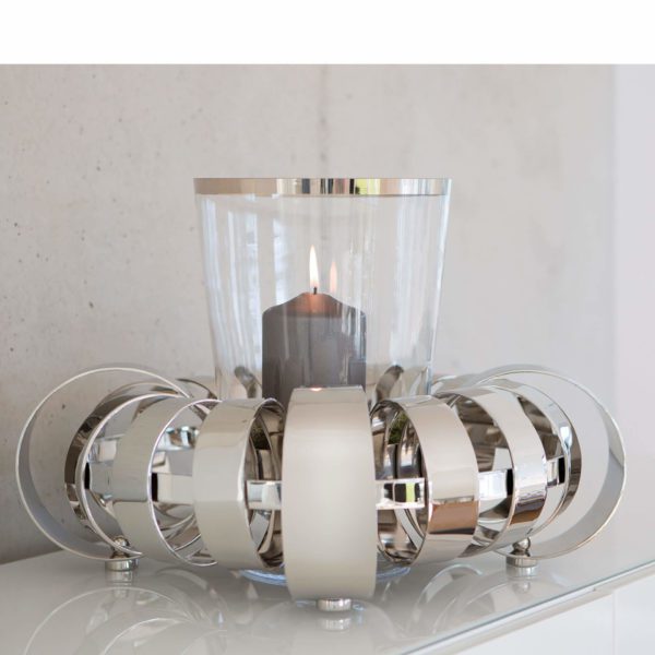 Dekokranz „Anello", Leuchter 4-flammig, von Fink, D40cm, Aluminium 2