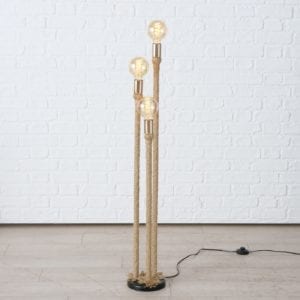 Bodenleuchte / Stehlampe „Tau-Design“, Höhe 1,12m, von Boltze 7