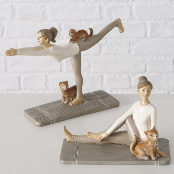 Dekofiguren „Yoga“, 2er Set, Höhe 16cm, von Boltze 3