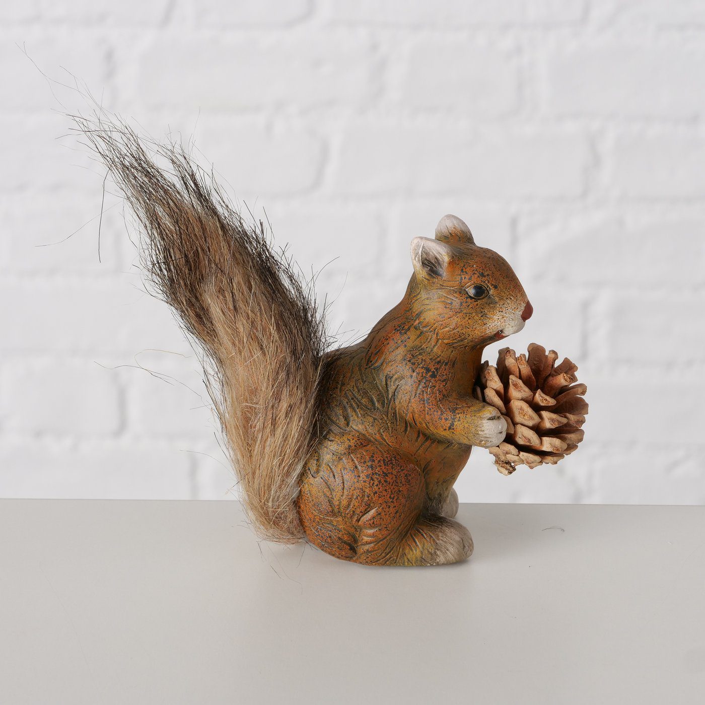 🍁🐿️🍂Dekofigur Eichhörnchen „ Manulo“, 2er Set, Keramik