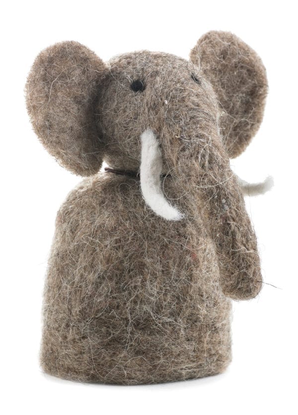 Eierwärmer Elefant, aus Filz, von Baden, Höhe 11cm 1
