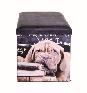 Sitzbox mit Motiv „Hund“, 40x65x40cm, von Haku 4