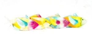 Fische Größe M, freistehend, verschiedene Farben, 30cm x 13cm, Handarbeit, von Kunstgewerbe Pape 10