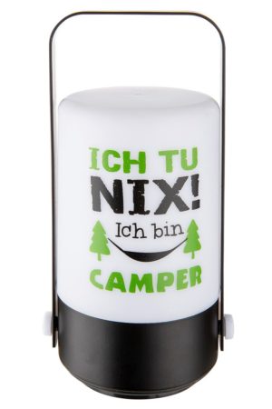 LED Dekoleuchte „Ich tu nix" mit warmweißem LED, H19,5cm, von Gilde 7