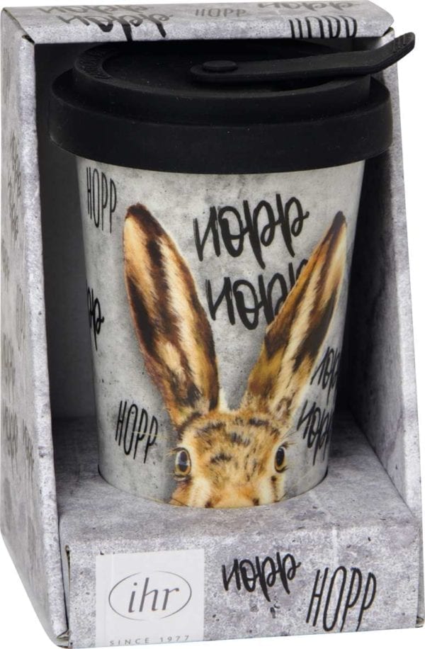 Porzellanbecher Coffee to go „Oh My Rabbit“ 1