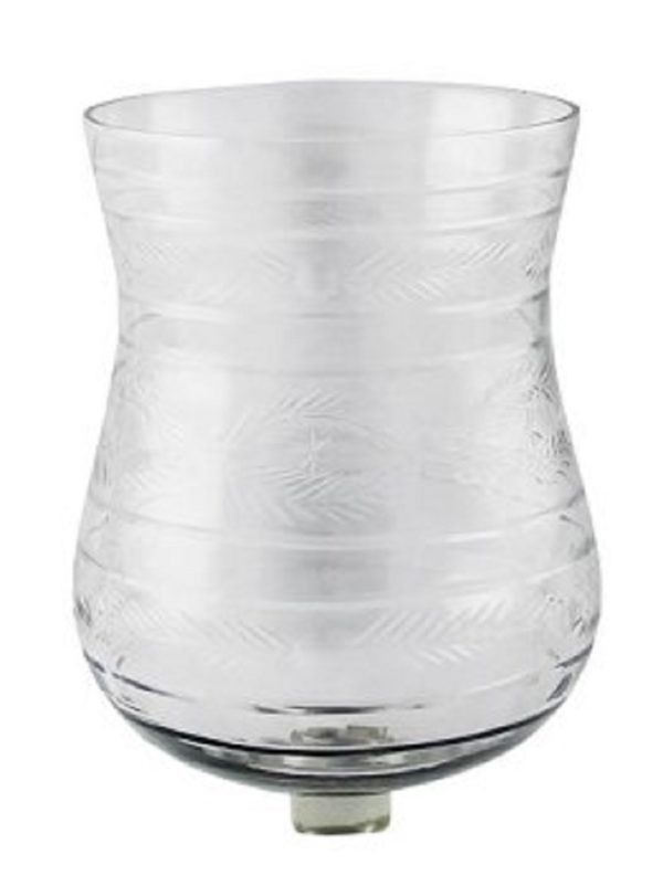 Leuchteraufsatz „Dona“, Ranke, klar, aus Glas, D 14cm, Höhe 20cm, von Kaheku 1