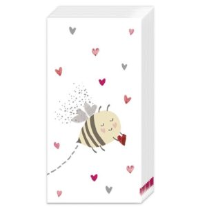 Taschentücher Bee my Valentine