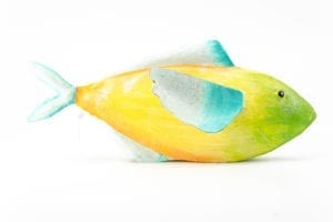 Fische Größe M, freistehend, verschiedene Farben, 30cm x 13cm, Handarbeit, von Kunstgewerbe Pape 15