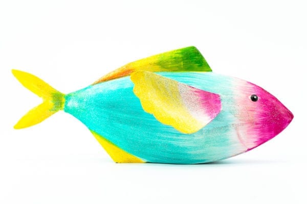 Fische Größe M, freistehend, verschiedene Farben, 30cm x 13cm, Handarbeit, von Kunstgewerbe Pape 7