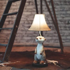 Lampe "Eddie" Das lustige Erdmännchen, Handarbeit, H61cm, von Happy Lamps 4