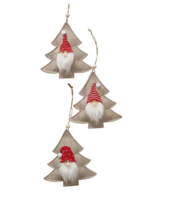 Dekoanhänger „Jesper“, 3er Set Weihnachtsbäume aus Textil, Höhe 12cm, verschiedene Designs, von Boltze 1